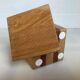 Wooden playing dice pen holder