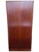 Teak 2-door wardrobe — hanging space + shelves — 1960s/70s