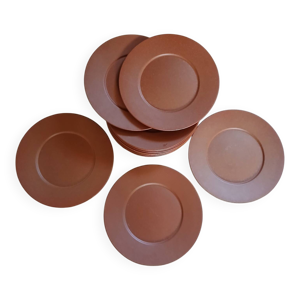 12 grandes assiettes - plates