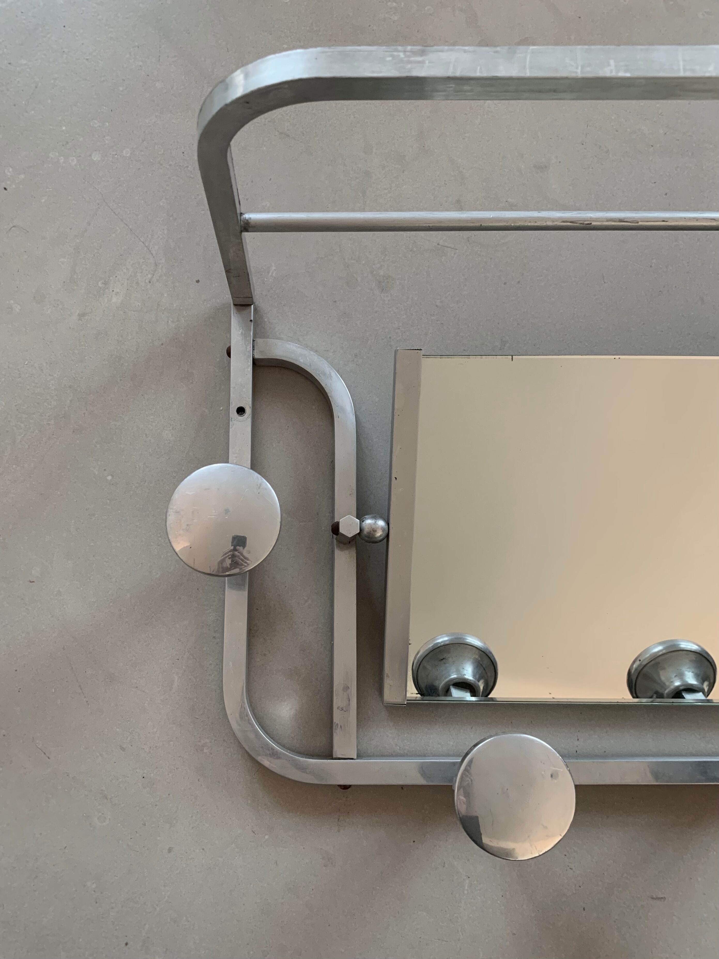 Old Art Deco wall coat rack