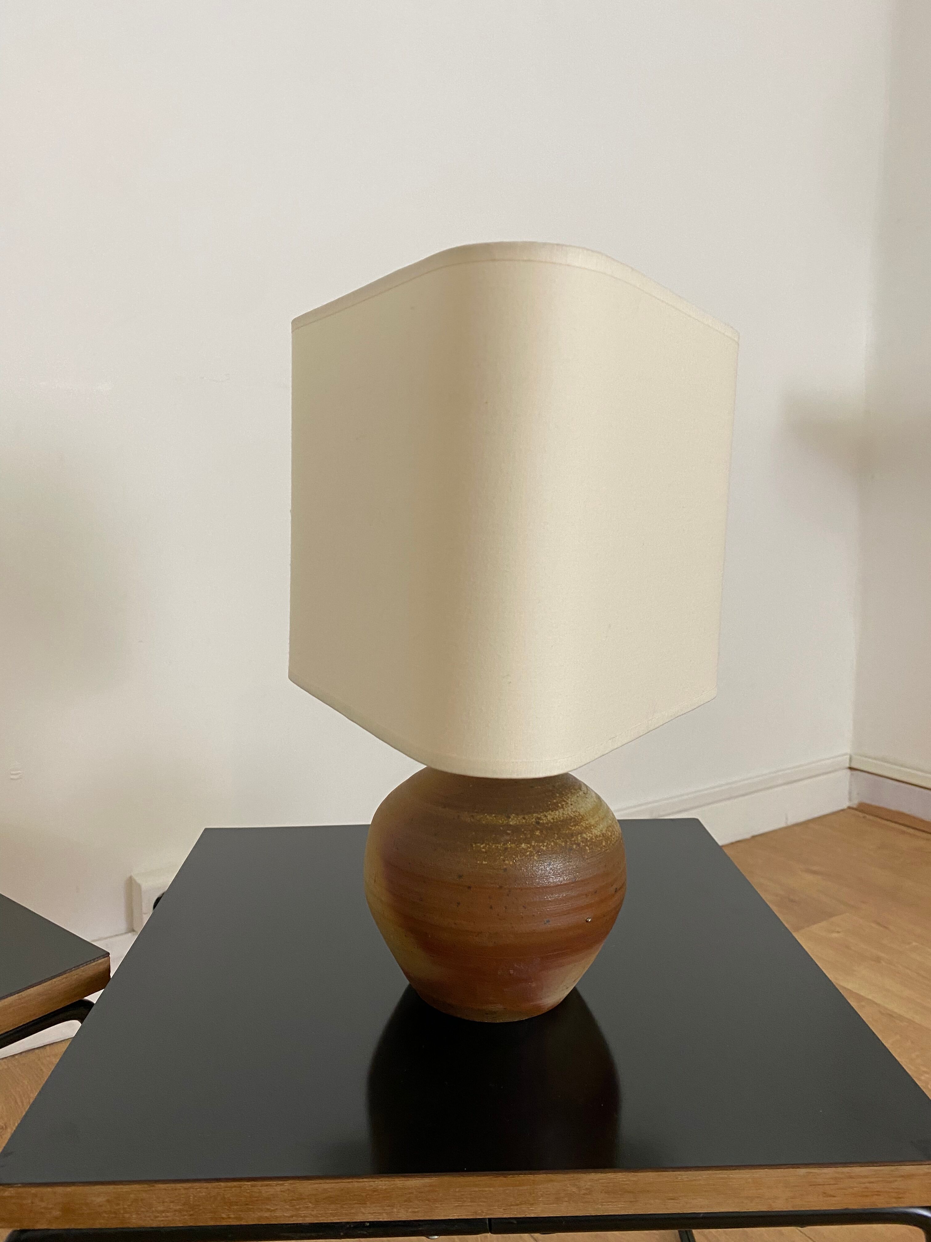 Vintage stoneware lamp