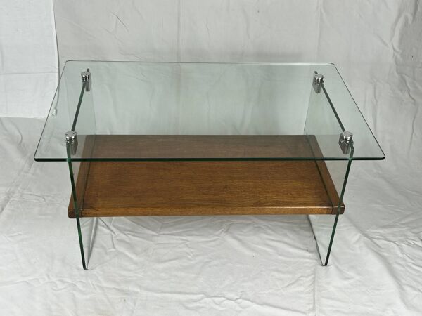 Tables basse en verre d'André Monpoix