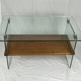 Glass coffee tables by André Monpoix