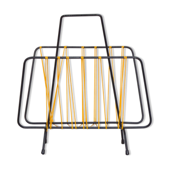 Magazine holder metal and scoubidou 1950s