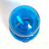 Carafe with blue Empoli stopper from the 70s Height 24.5 cm