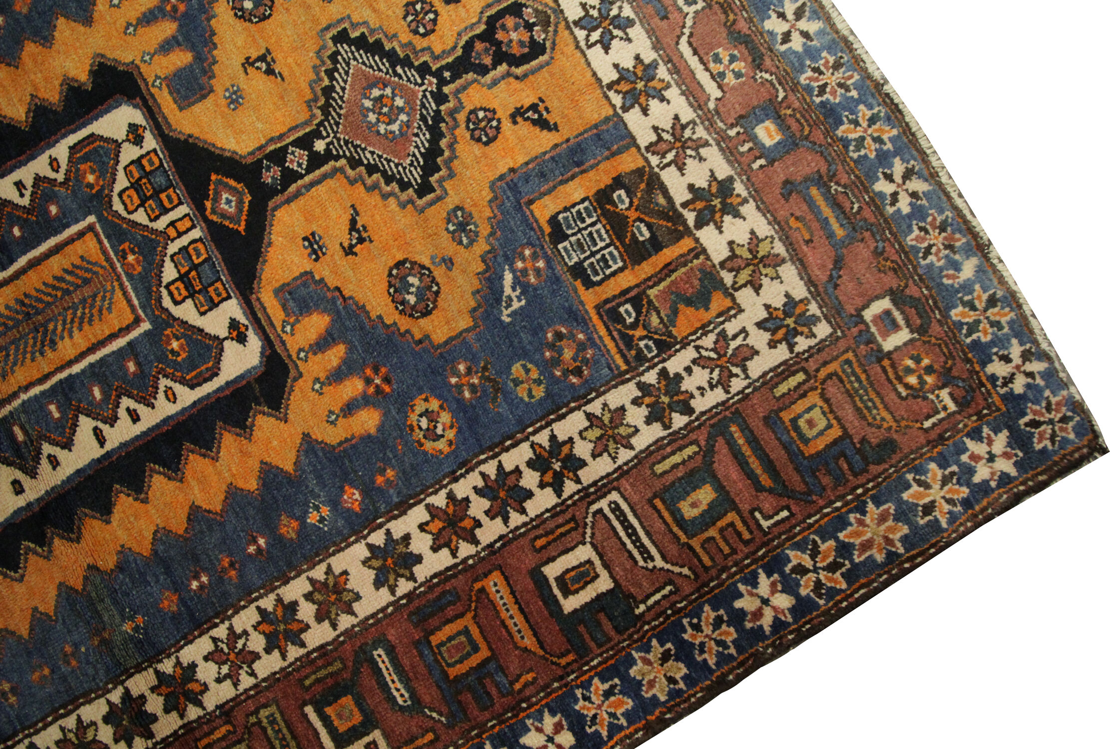 Vintage persian hamadan area rug- 136x192cm