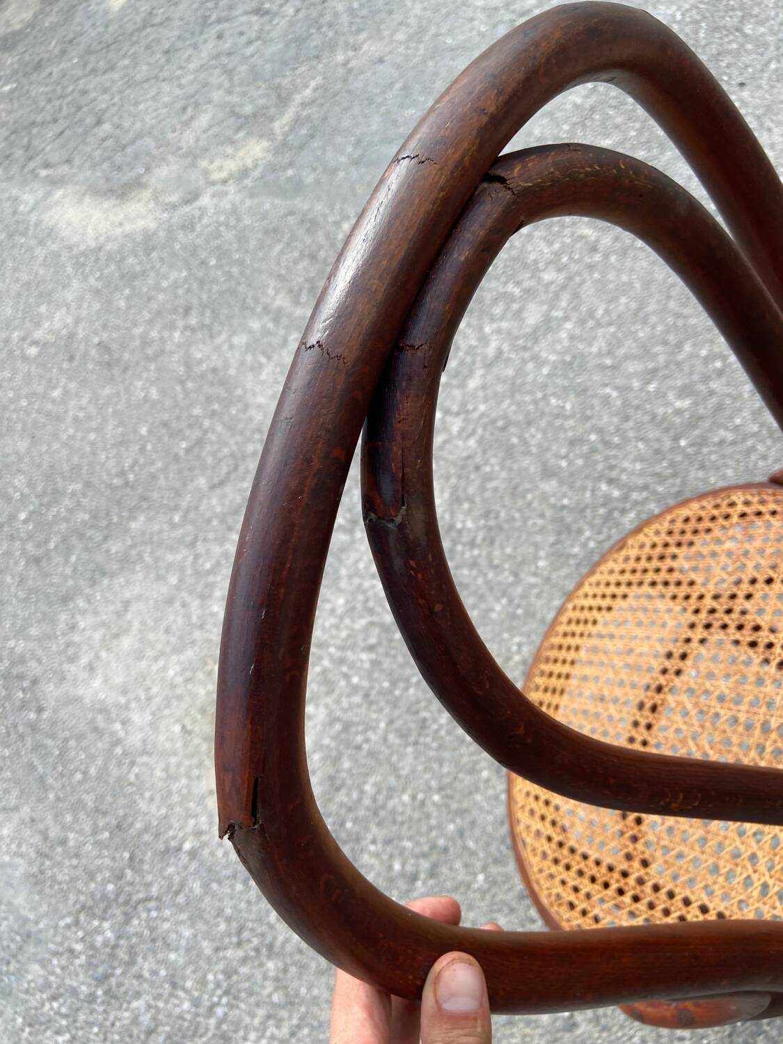 Set of 7 Thonet bistro chairs