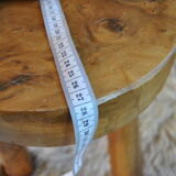 Tabouret tripode en bois vers 1950