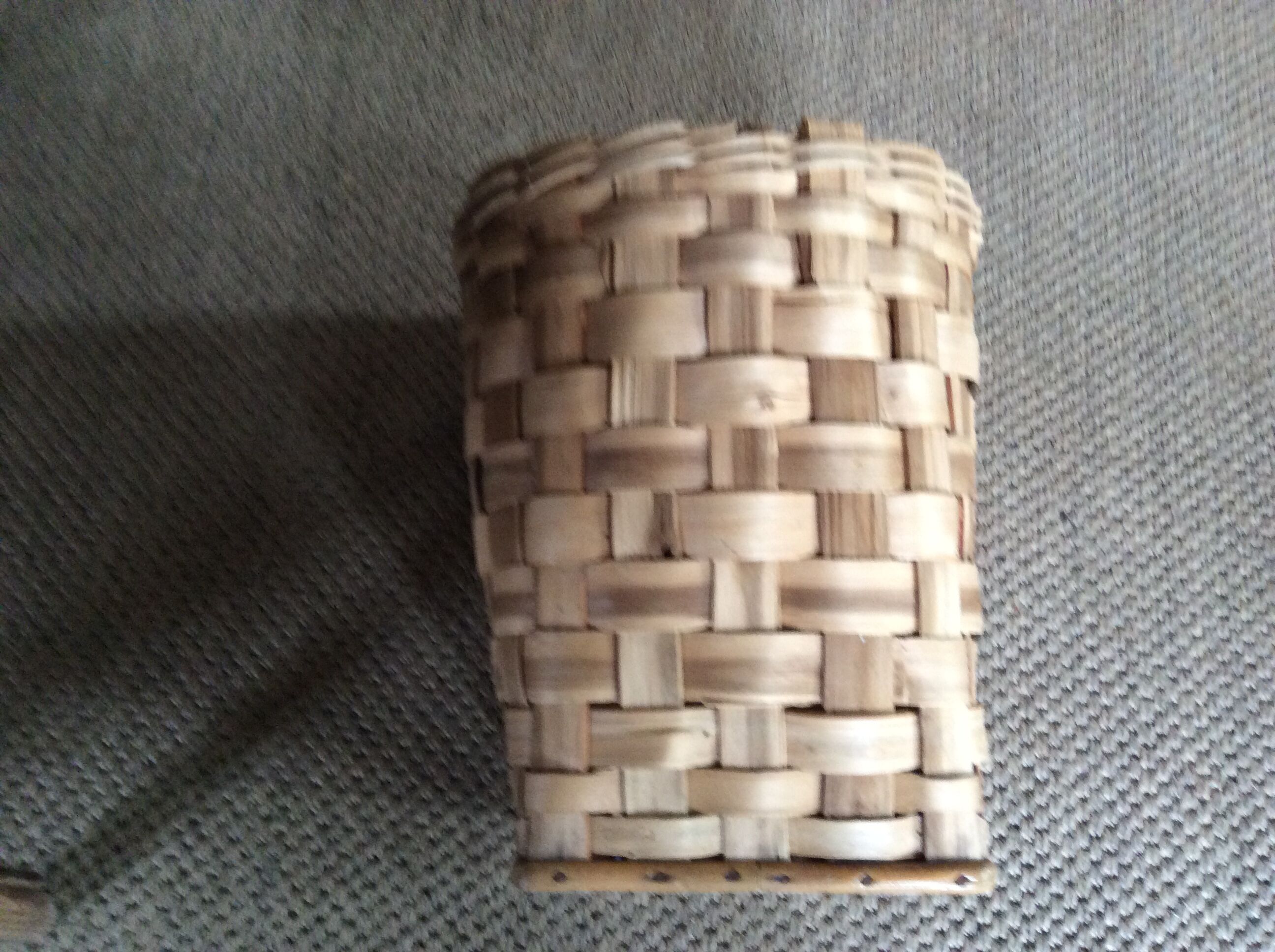 Chestnut basket braided