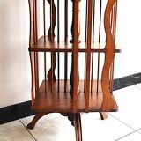 Antique Solid Wood Revolving Bookcase