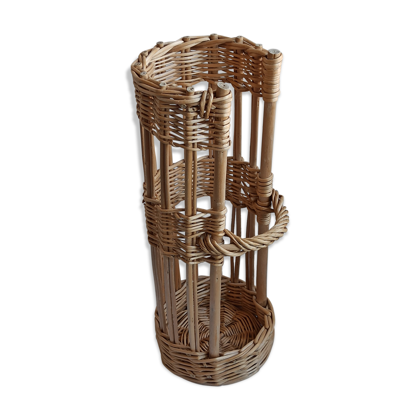 Natural wicker chopstick pan