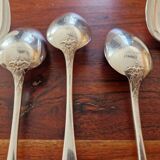 Christofle - Set of 11 Fidélio baguette table spoons in silver-plated metal