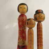 Set of 3 kokeshi (large size)