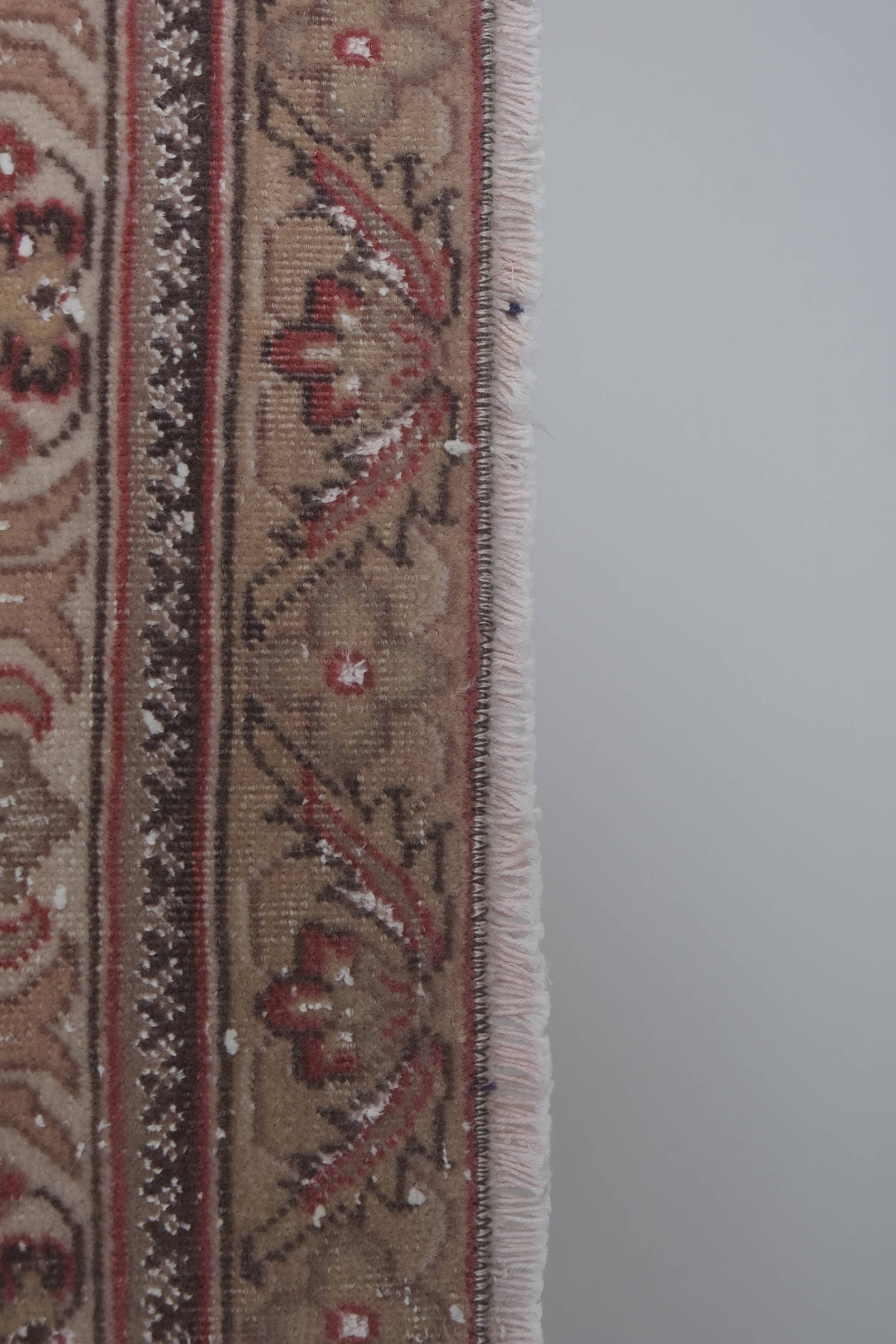 Hand Knotted Contemporary Large Turkish Oushak Rug with Mid-Century Design