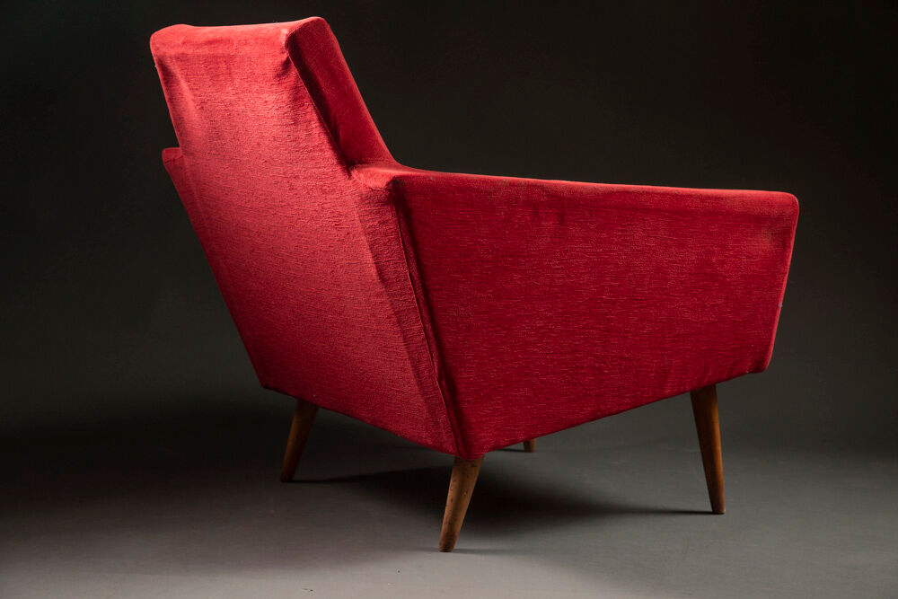 Armchair 1960s red