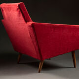 Armchair 1960s red