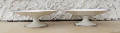 Old pair of Limoges Porcelaine compotiers