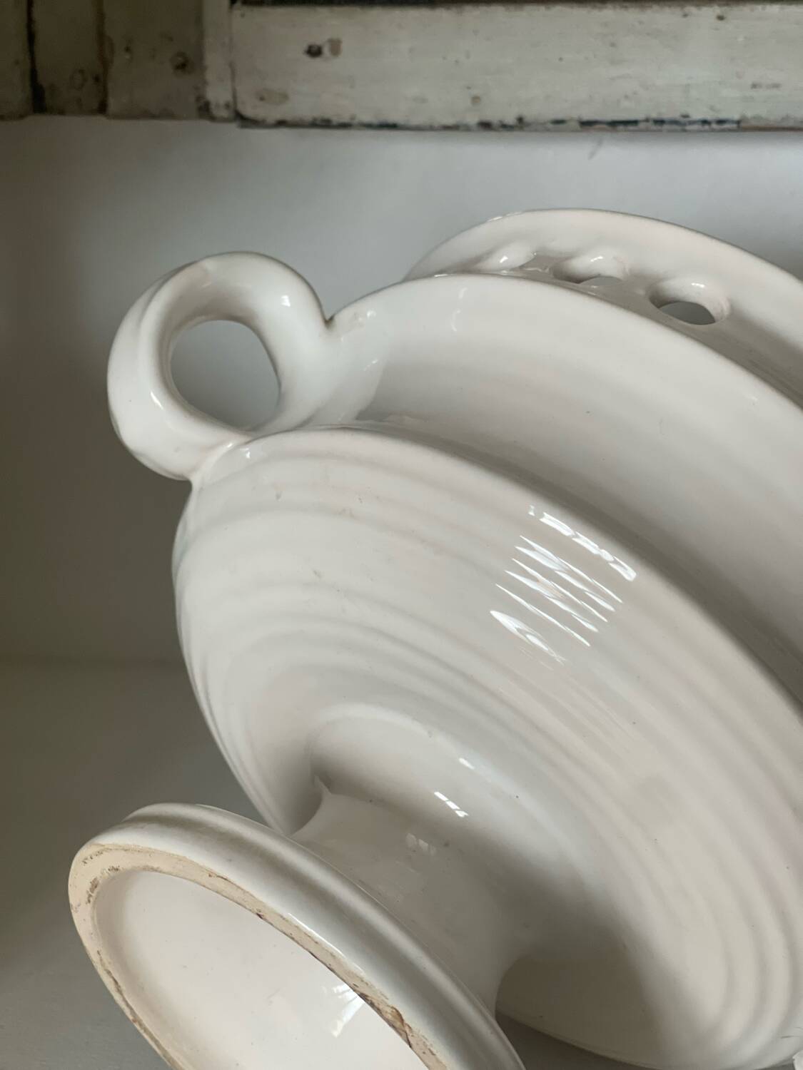 Antique openwork porcelain cup