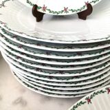 Service assiettes pour 12 personnes 1970