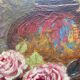 Painting "Bouquet of roses in the vase" signed G. Demange early XX° + frame