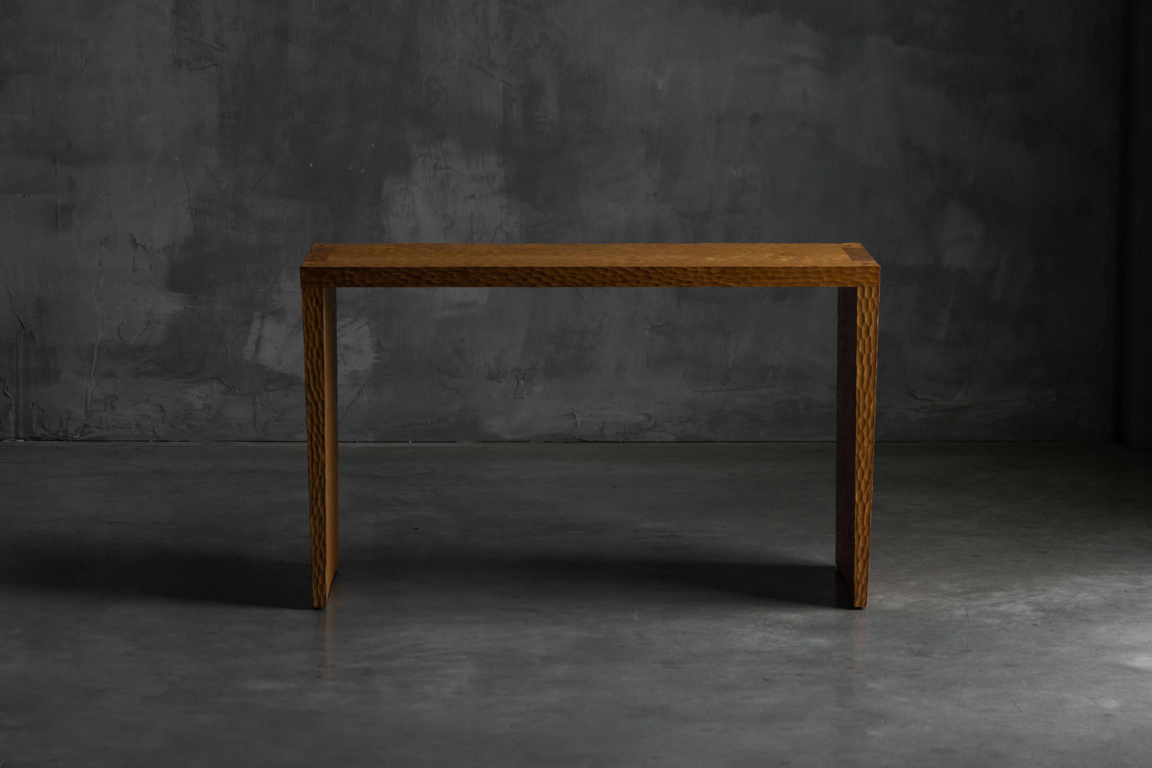 Hand-carved oak console table, France, early 21st century