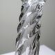 Twisted antique glass candlestick, circa 1930-1950