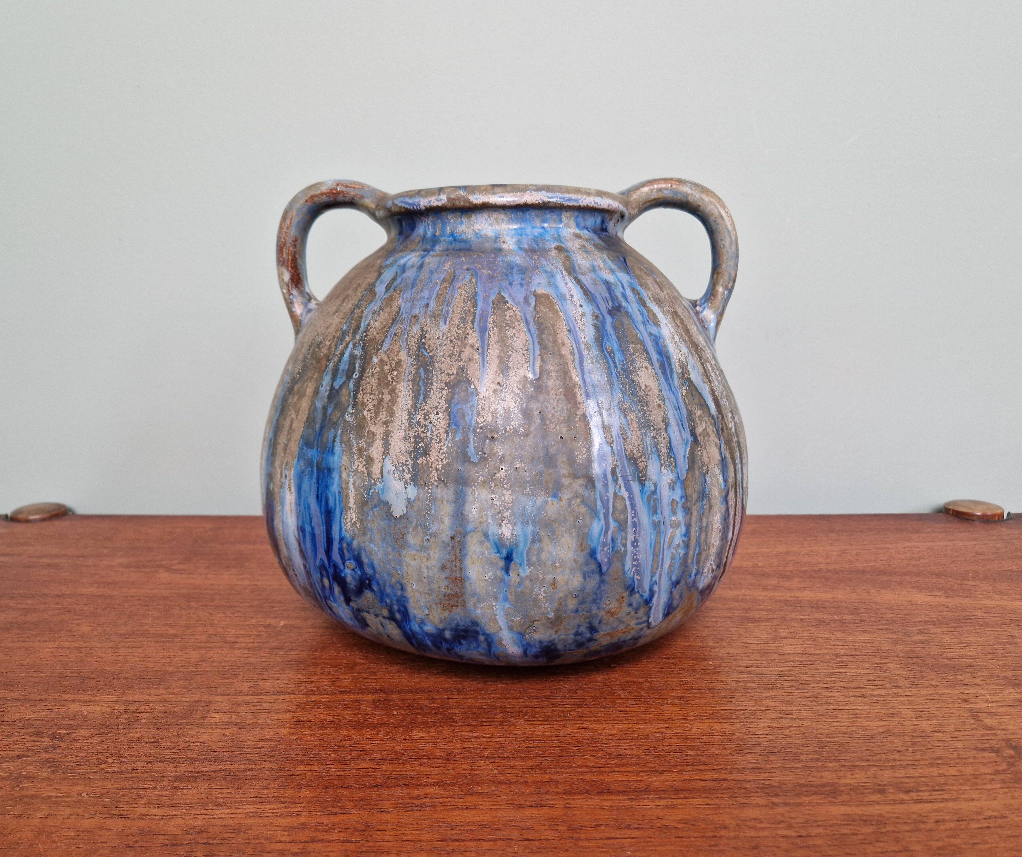 flamed stoneware vase, Roger Guérin (Bouffioulx, Belgium)