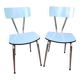 Paire de chaises de cuisine en formica
