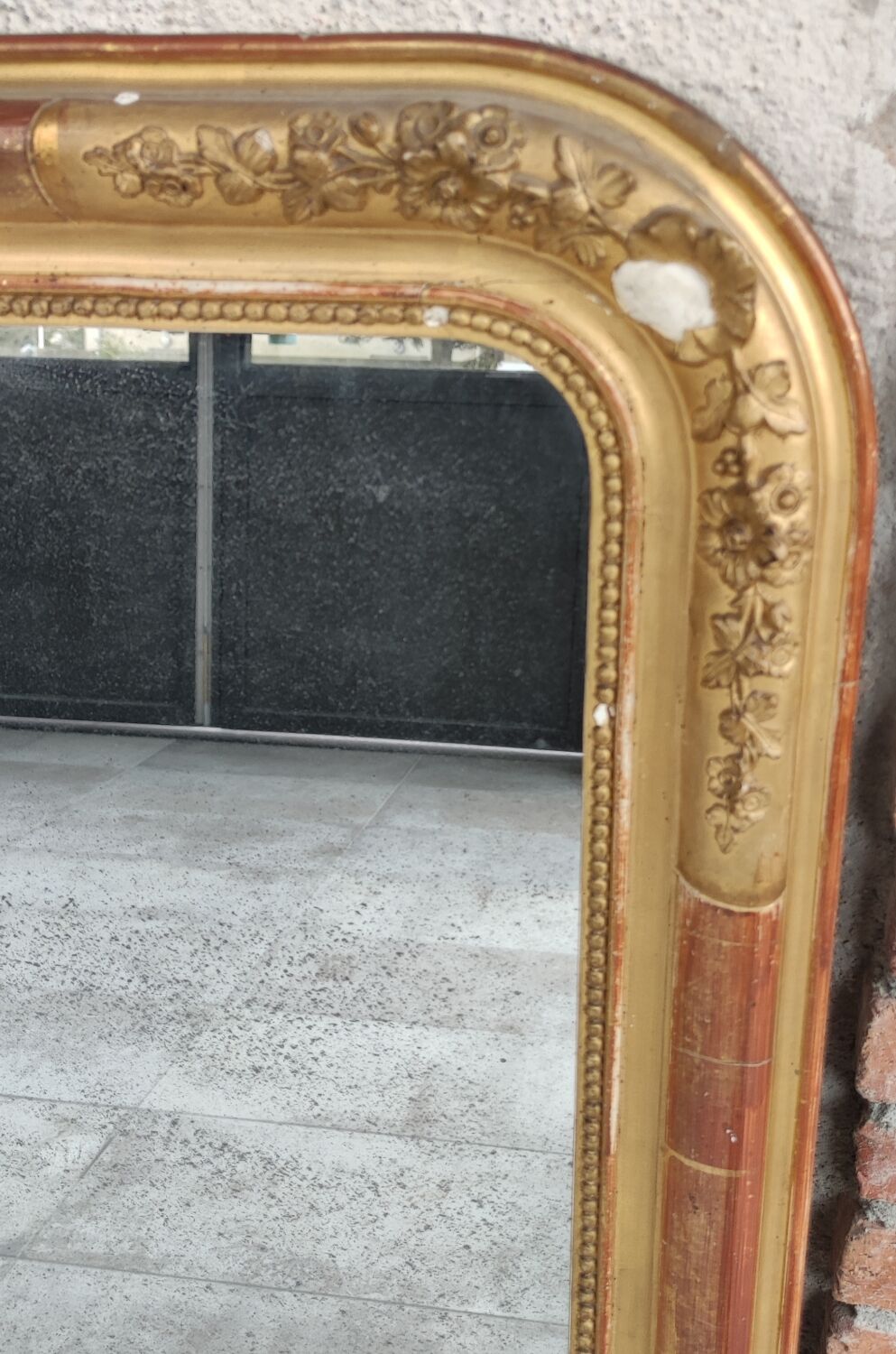 Gilded mirror Louis Philippe 71x94cm