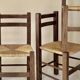 Set de quatre chaises paysannes paillées