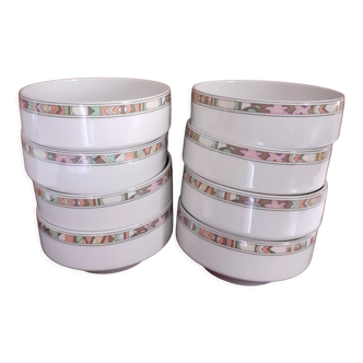 8 porcelain cups