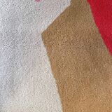 Tapis en laine touffetée à la main Tisca, signé “ILES”, France, années 1990