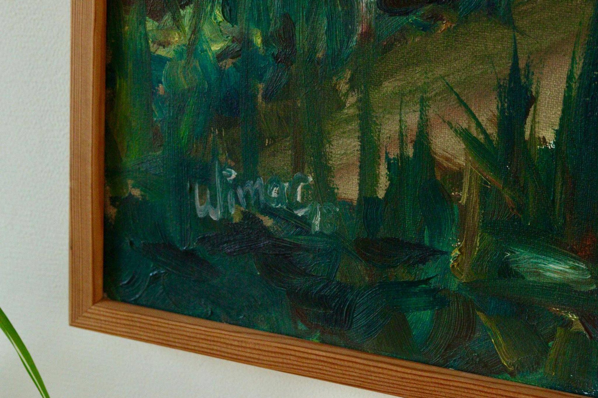 Oil on Swedish canvas "Autumn Landscape", Wimar 48