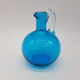 Blue blown glass pitcher