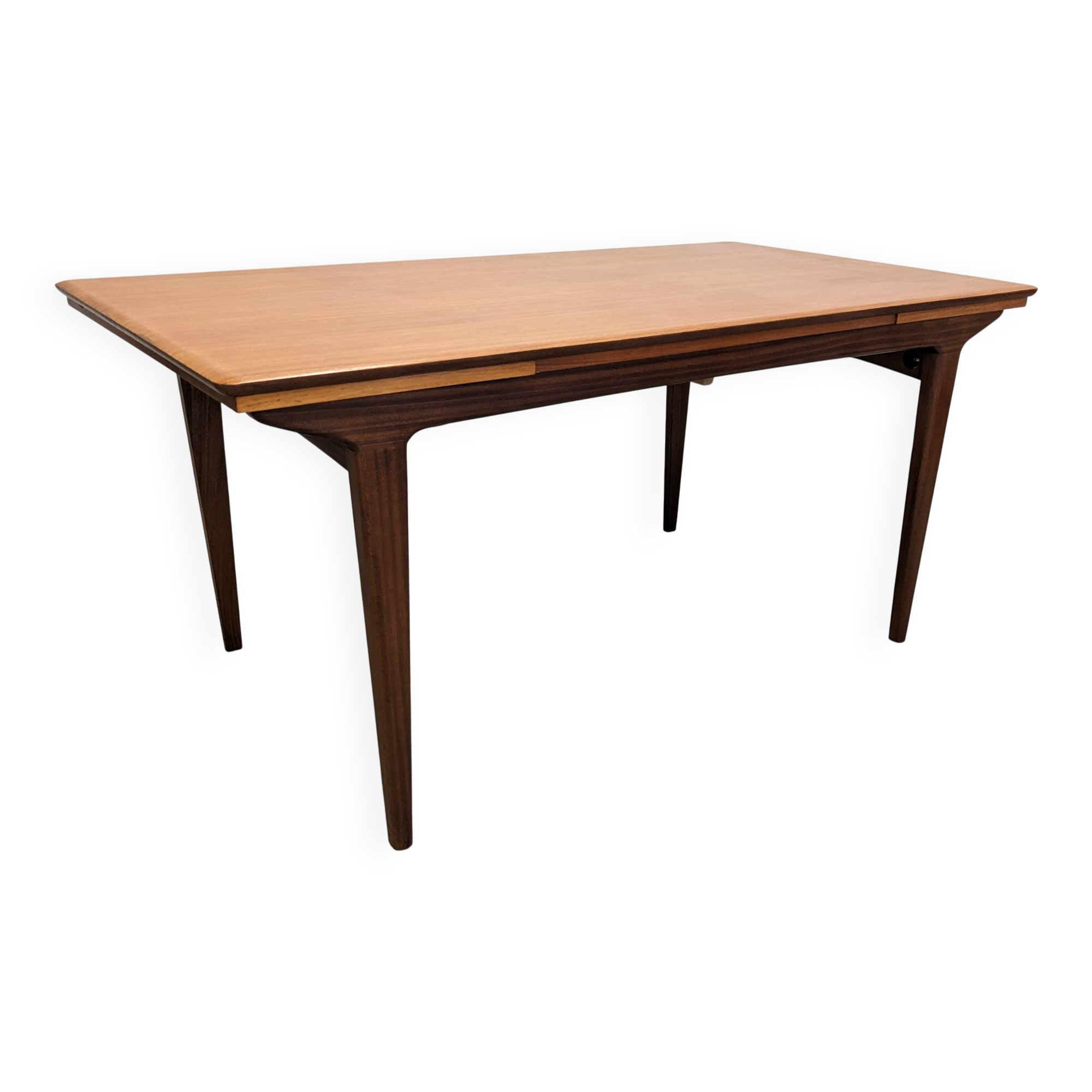Extendable teak dining table by LB Kofod Larsen circa 1960