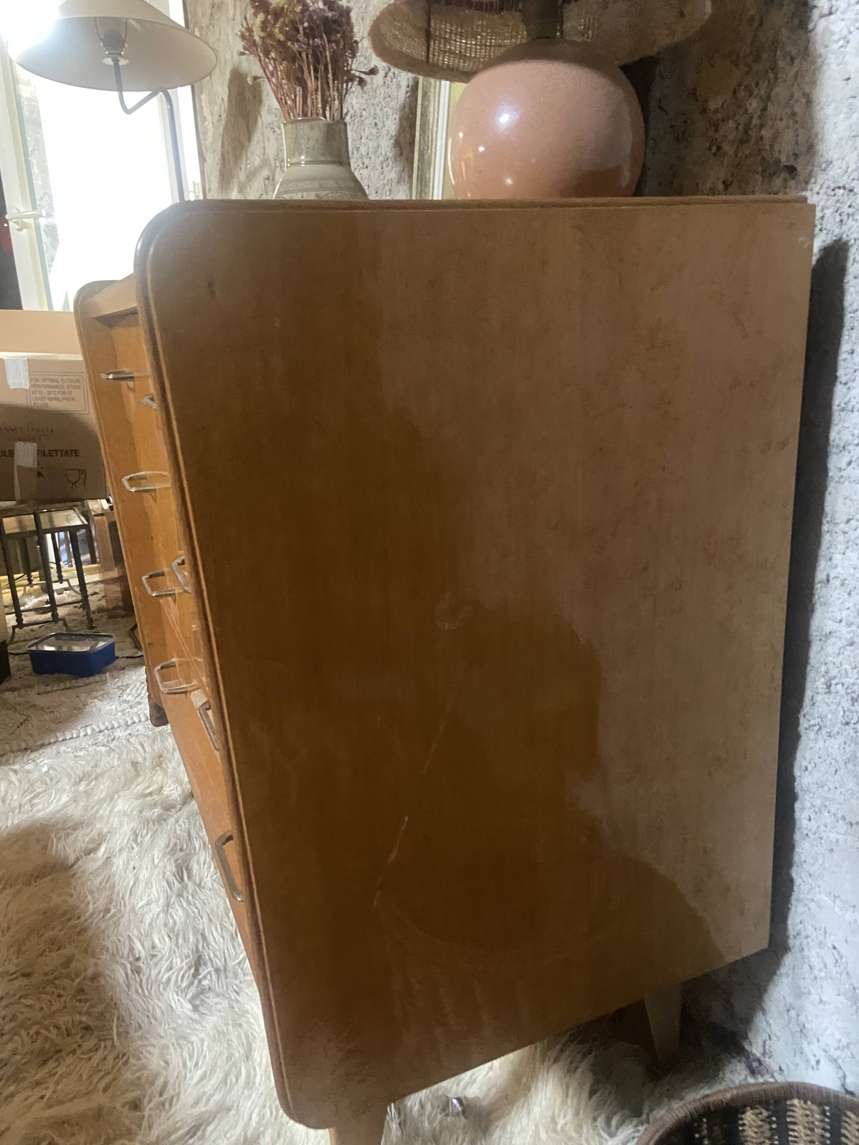 1950s oak chest of drawers