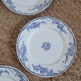 Six dessert plates earth of iron