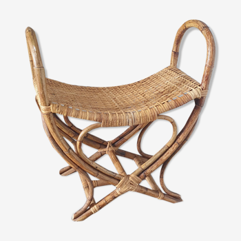 Rattan bench