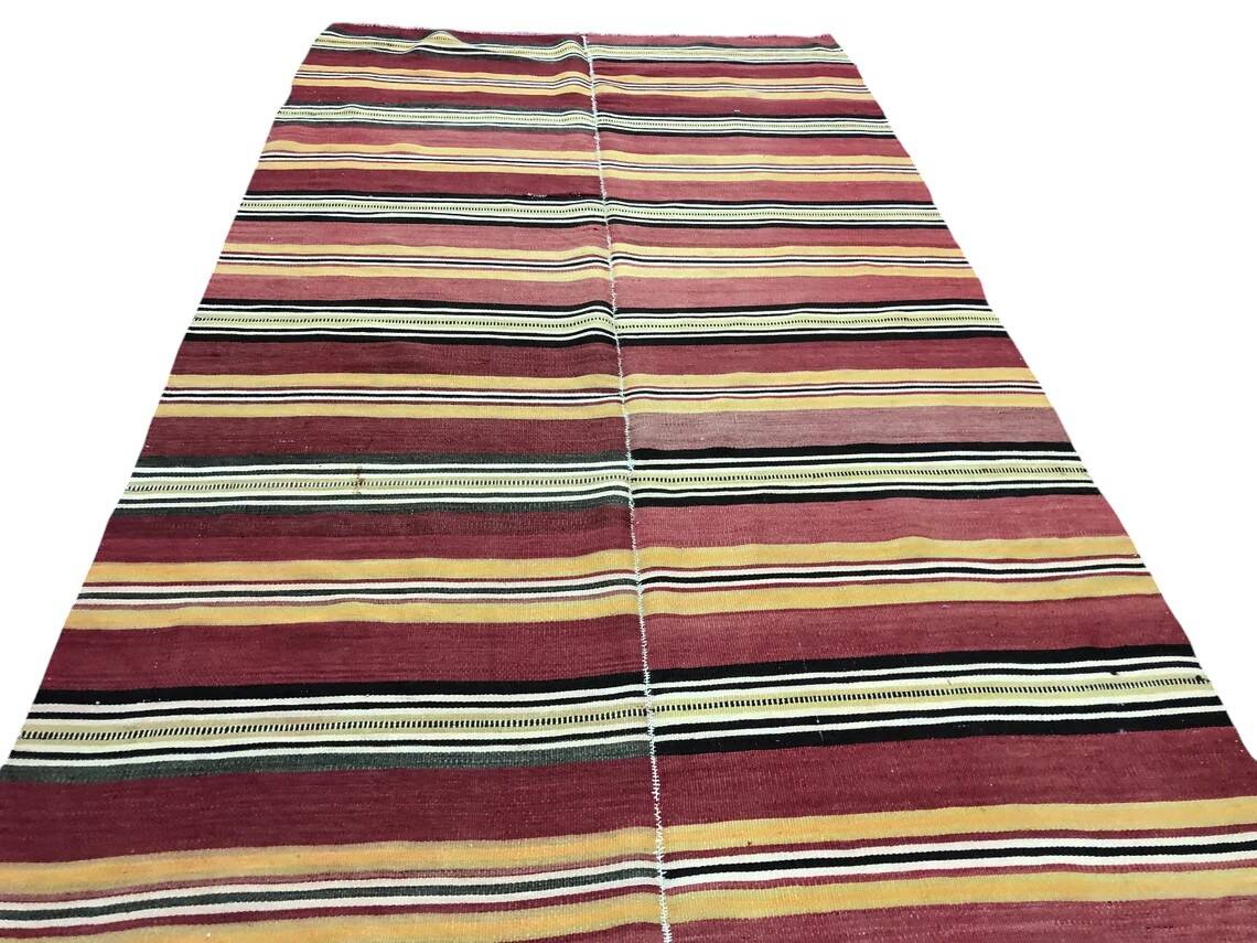 Neutral Oushak Floor Kilim Rug