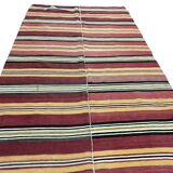 Neutral Oushak Floor Kilim Rug