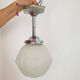 Antique Glass Paste Globe Pendant Light - Art Deco Ceiling Light