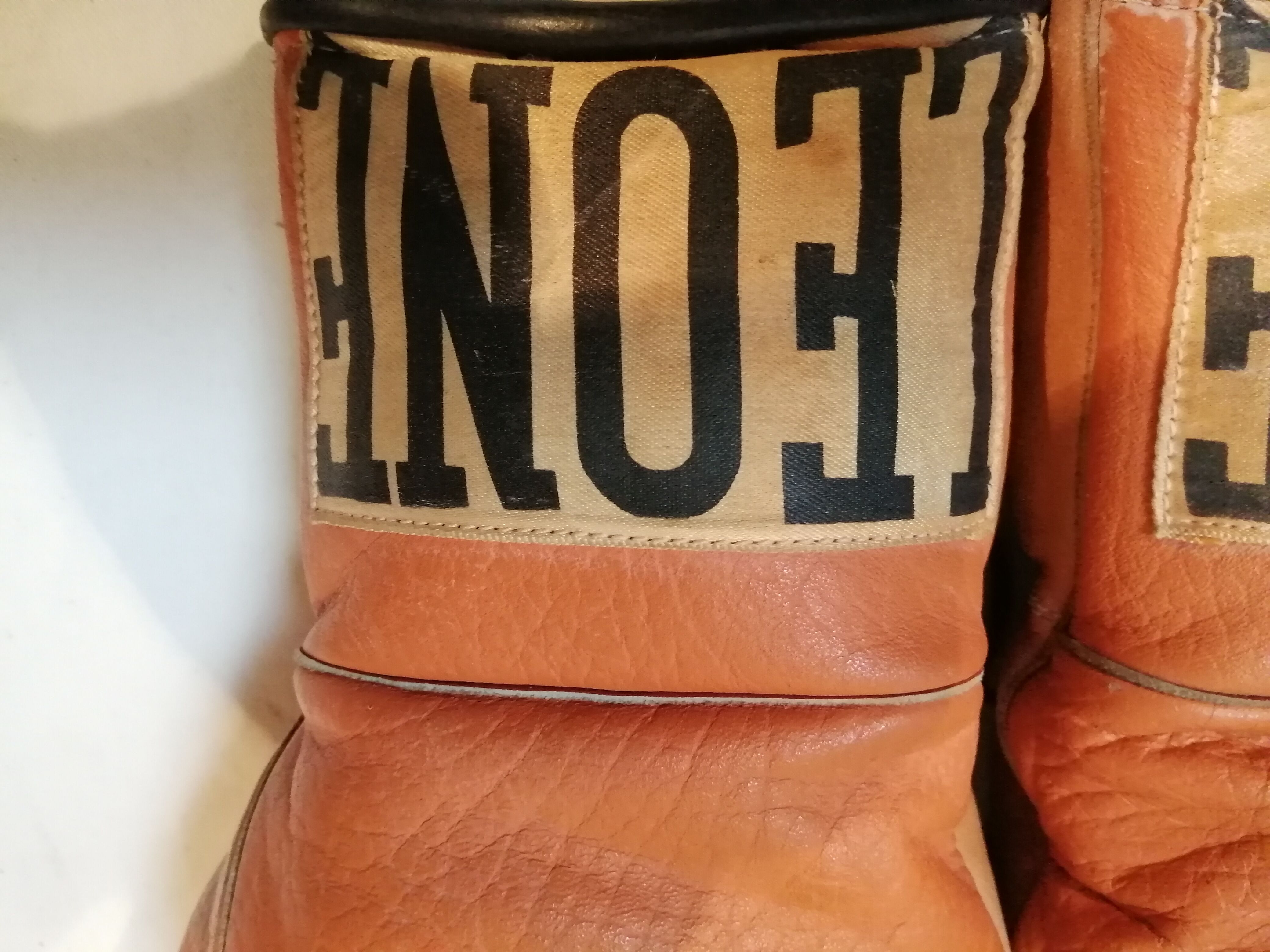 Vintage Leone Anniversary Leather Boxing Gloves 1947