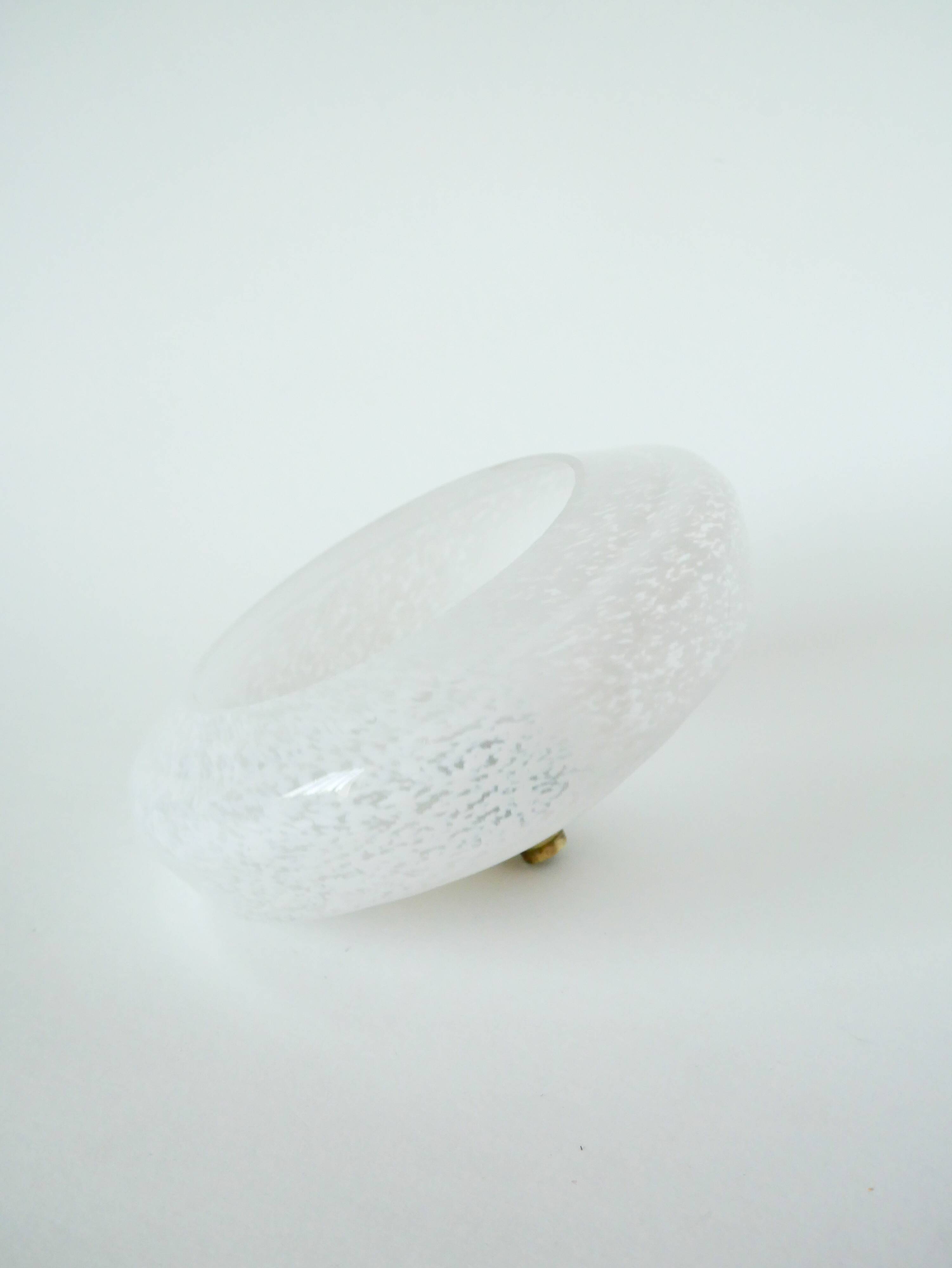 Glass suspension Clichy, White, 1930