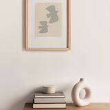 Abstract painting on paper - Birds B137 - painting signed eawy