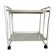 Folding Mobile Bar Cart / Serving Trolley — White, 1970s