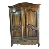 Armoire noyer cintrée