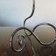 Scandinavian candlestick in chrome metal 1970