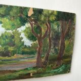 Huile paysage ancienne