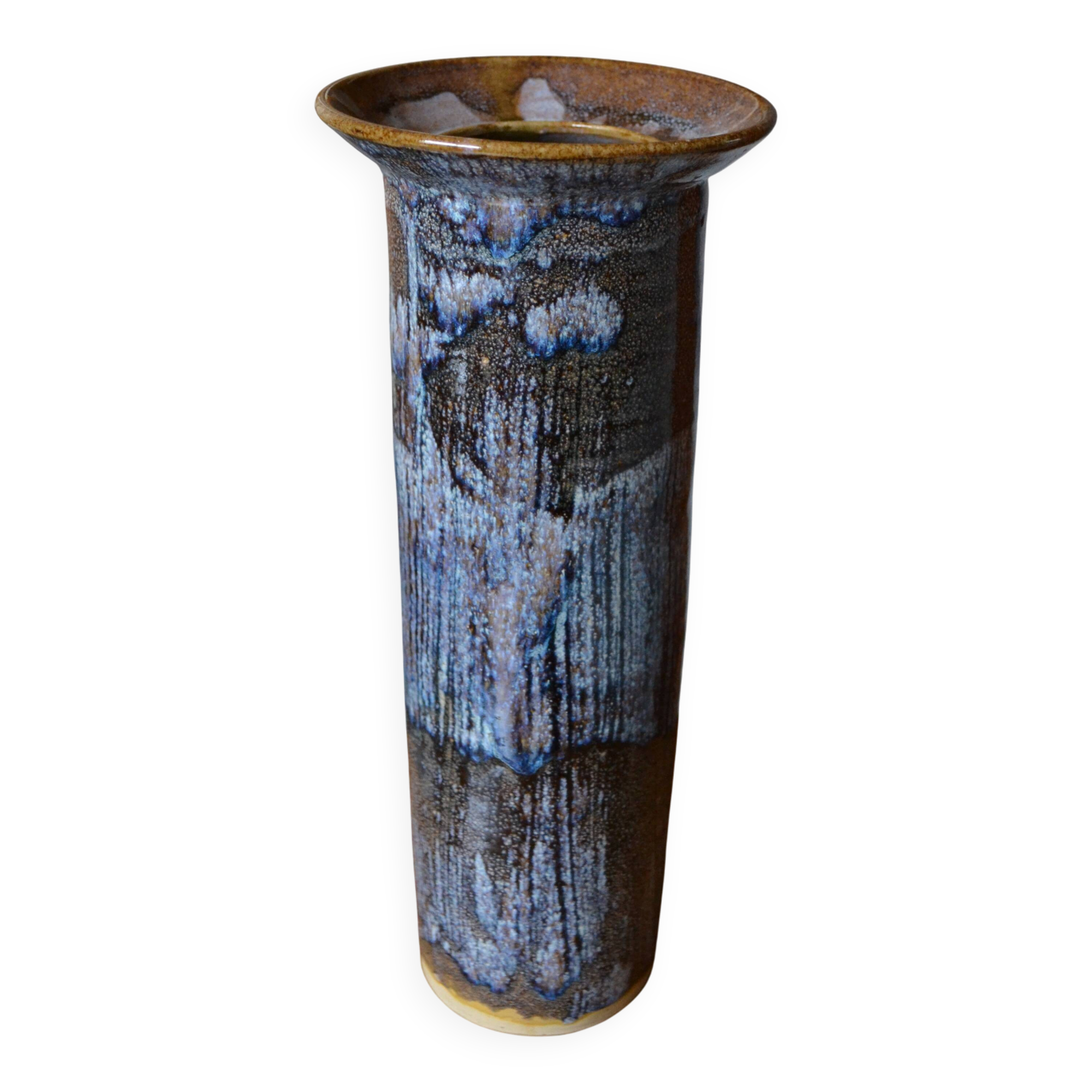 Glazed stoneware vase by Robert Héraud