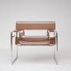 Paire de fauteuils Wassily de Marcel Breuer en cuir cognac